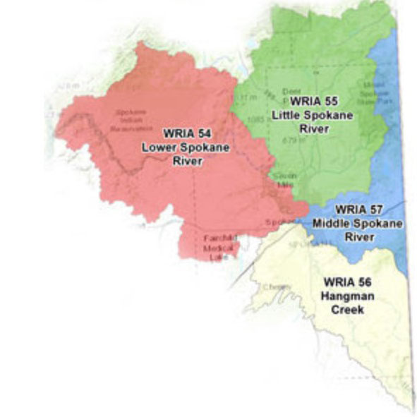 washington portion spokane river watershed